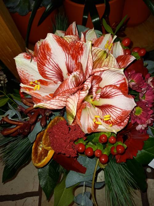 Advenststrauß in Wunschfarben