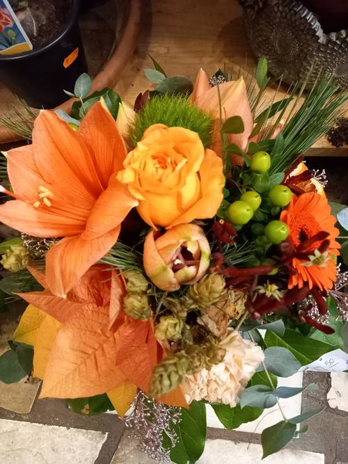 Image - Advenststrauß in Wunschfarben