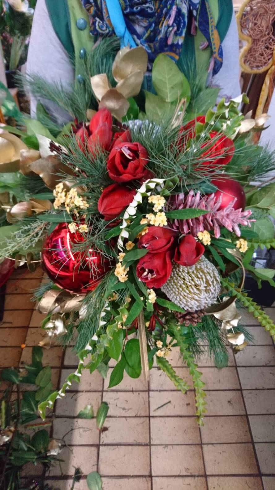 Image - Advenststrauß in Wunschfarben