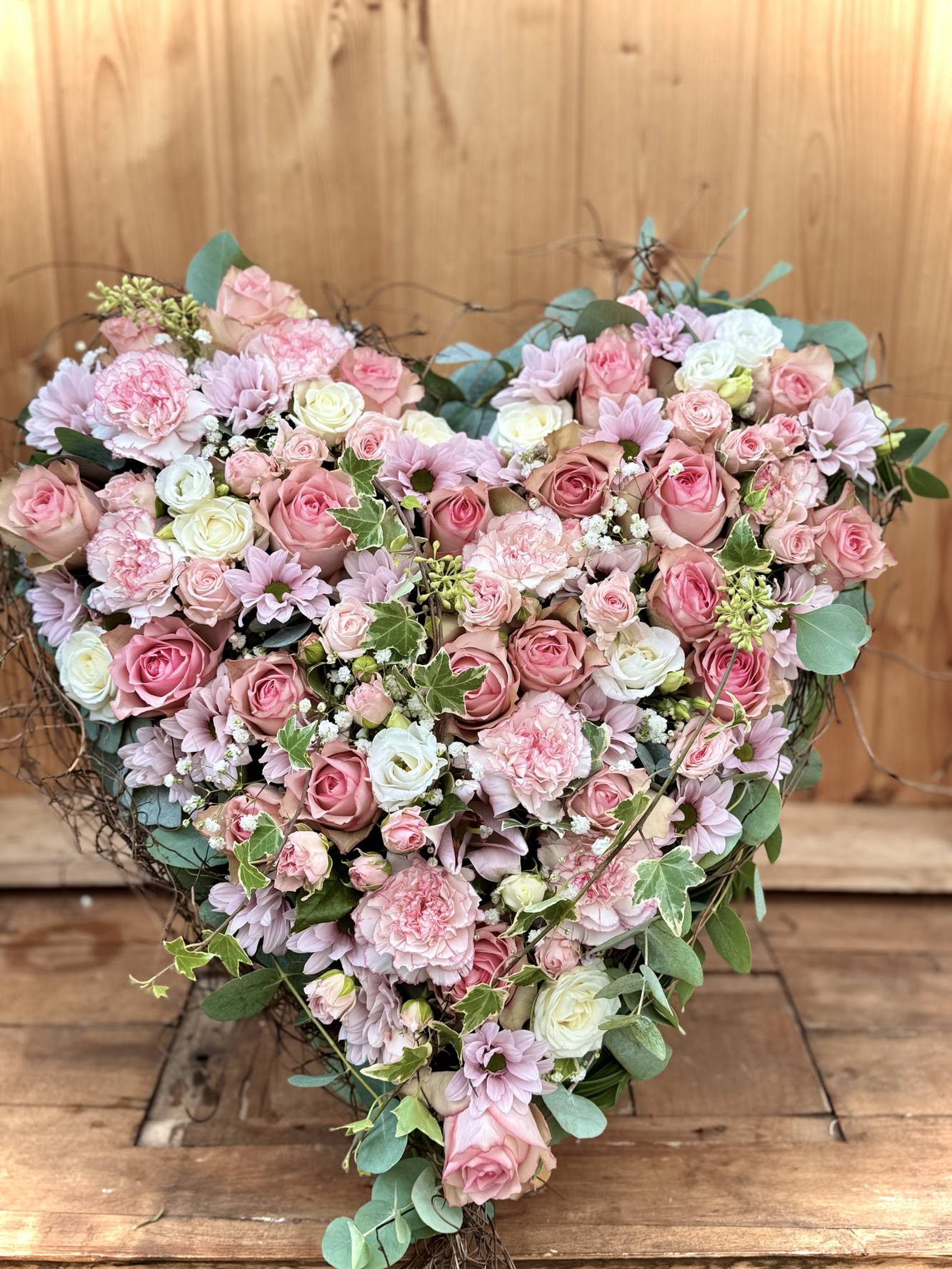 Trauerherz Pastell – zart & würdevoll - zoom