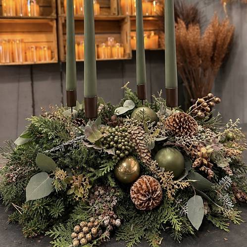 Workshop Adventskranz gesteckt 