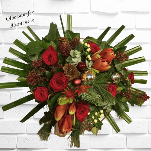 Image - Weihnachtliche Amaryllis in Rot