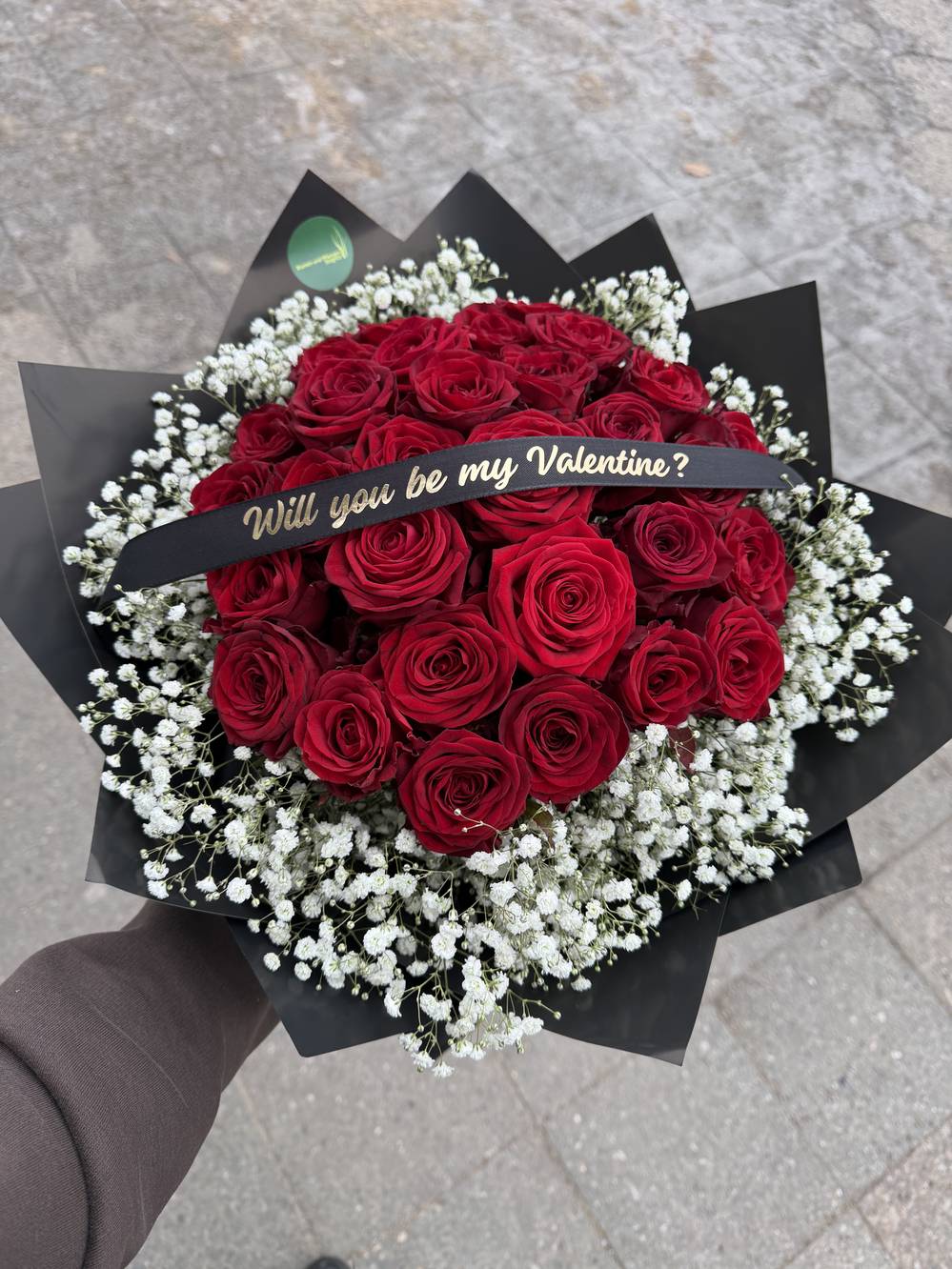 Rosenstrauß Will you be my Valentine? - zoom