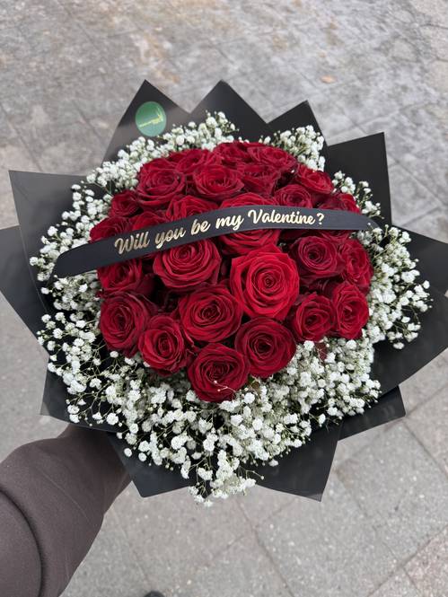 Image - Rosenstrauß Will you be my Valentine?