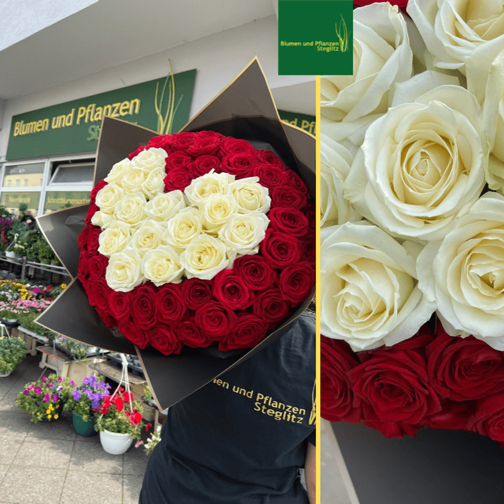 Rosenbouquet heart - zoom