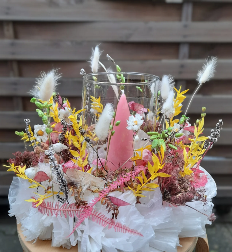 Image - Tischkranz mit Trockenblumen