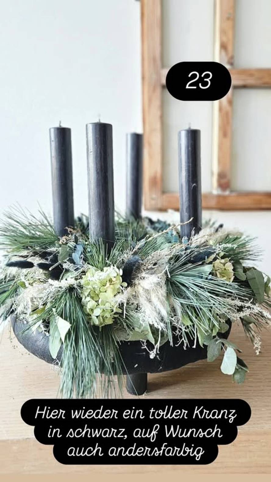Adventskranz Workshop 21. November um 10.00 Uhr Adventskranz Workshop 21. November um 10.00 Uhr