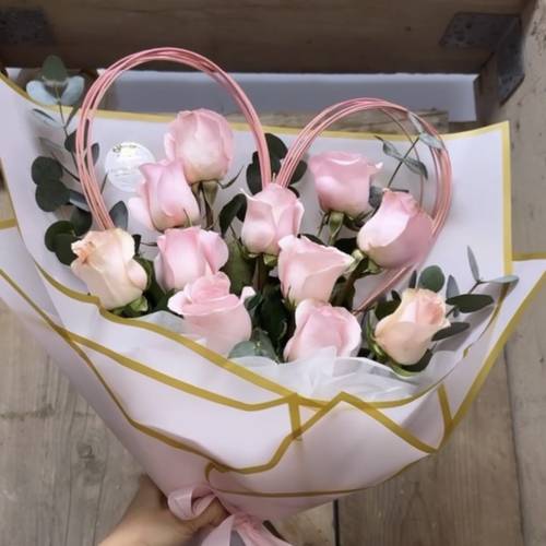 Image - Heart rose bouquet