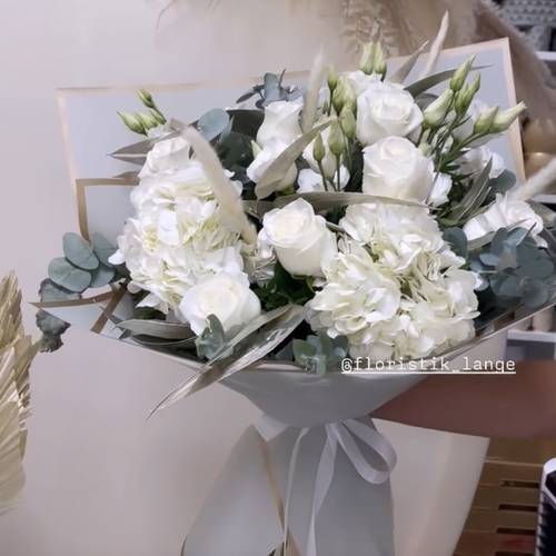 Bouquet white mint