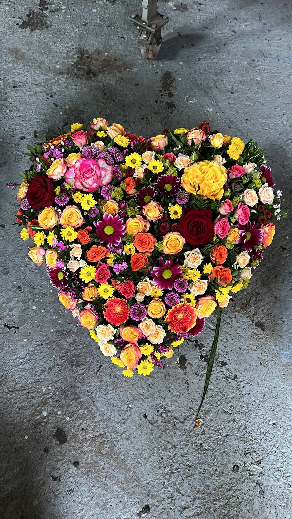 Herz mit Rosen - zoom