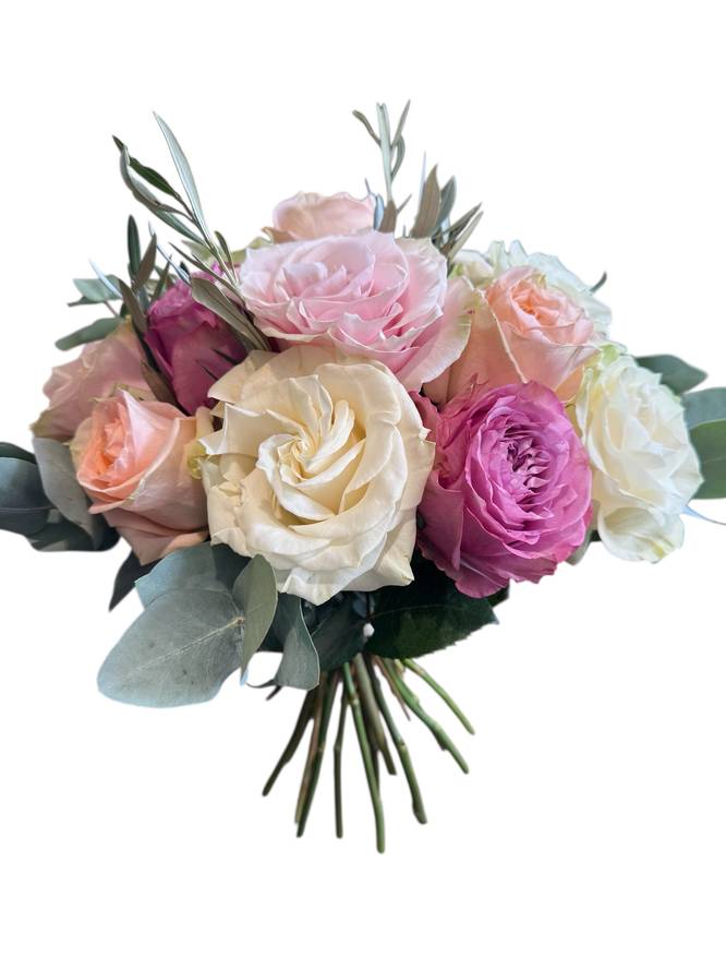 Boeket rozen pastel Boeket rozen pastel