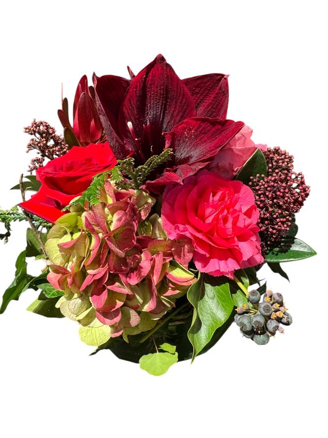 Christmas flower cake