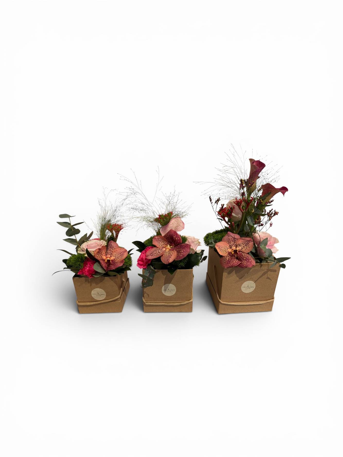 Flowerbox pink rosa rot - zoom