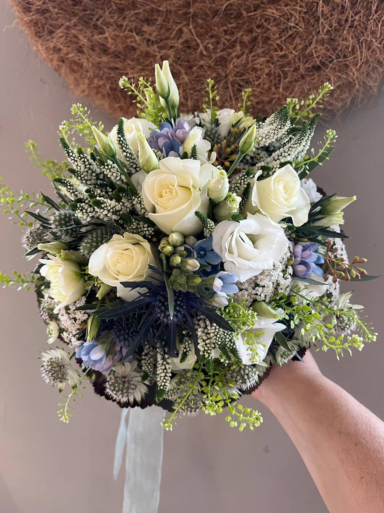 Strauß weiß-blau - zoom