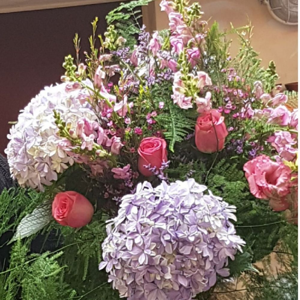 Strauß mit hortensien - zoom