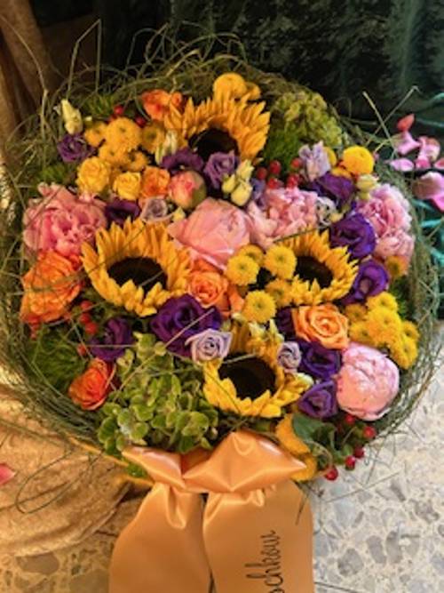 Image - Blumentörtchen für Beerdigung / Trauergesteck 