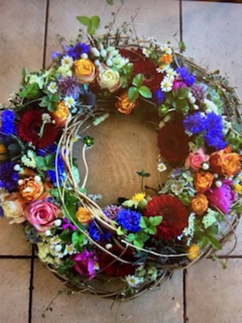 Rundgesteckter Kranz  - zoom