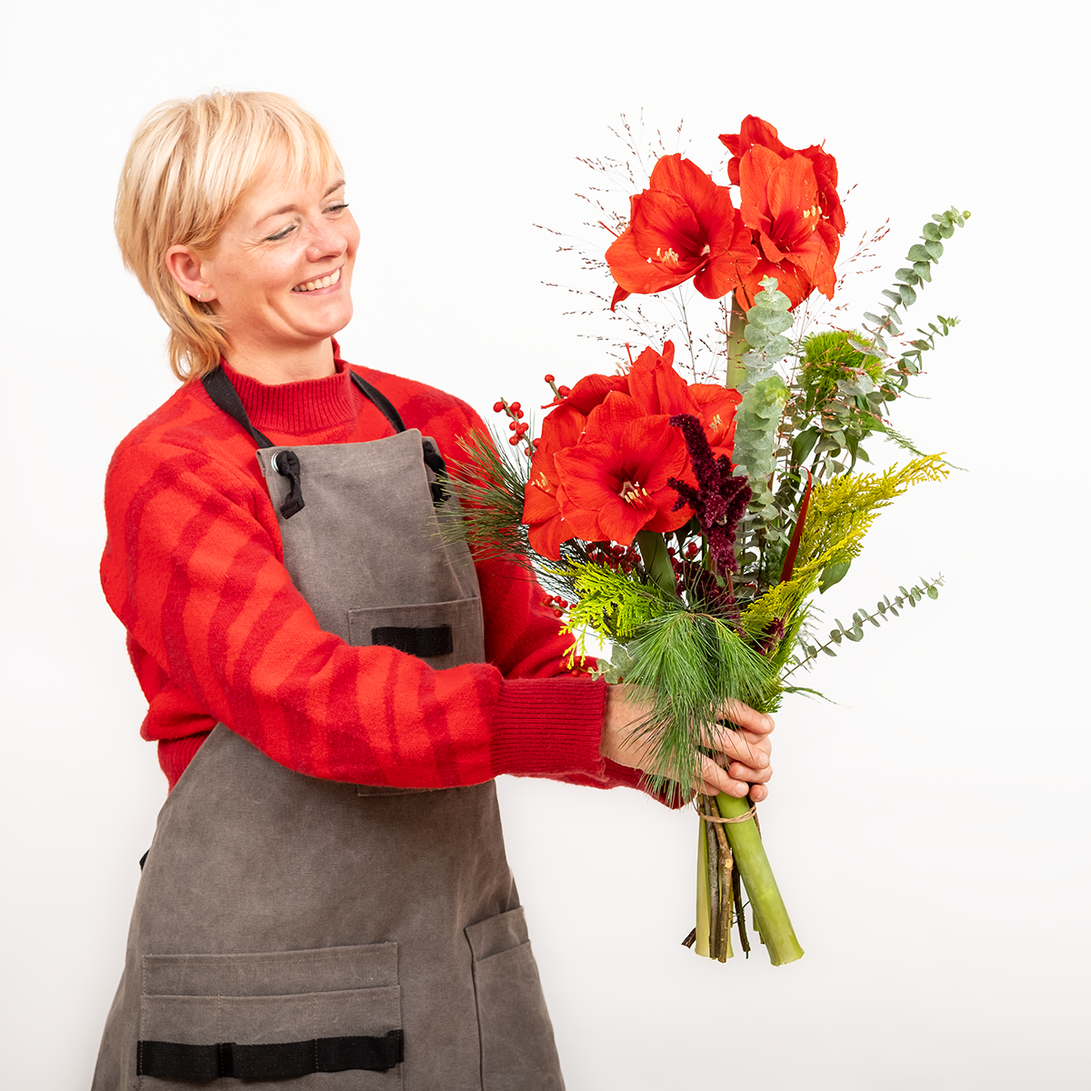Amaryllis bouquet - zoom