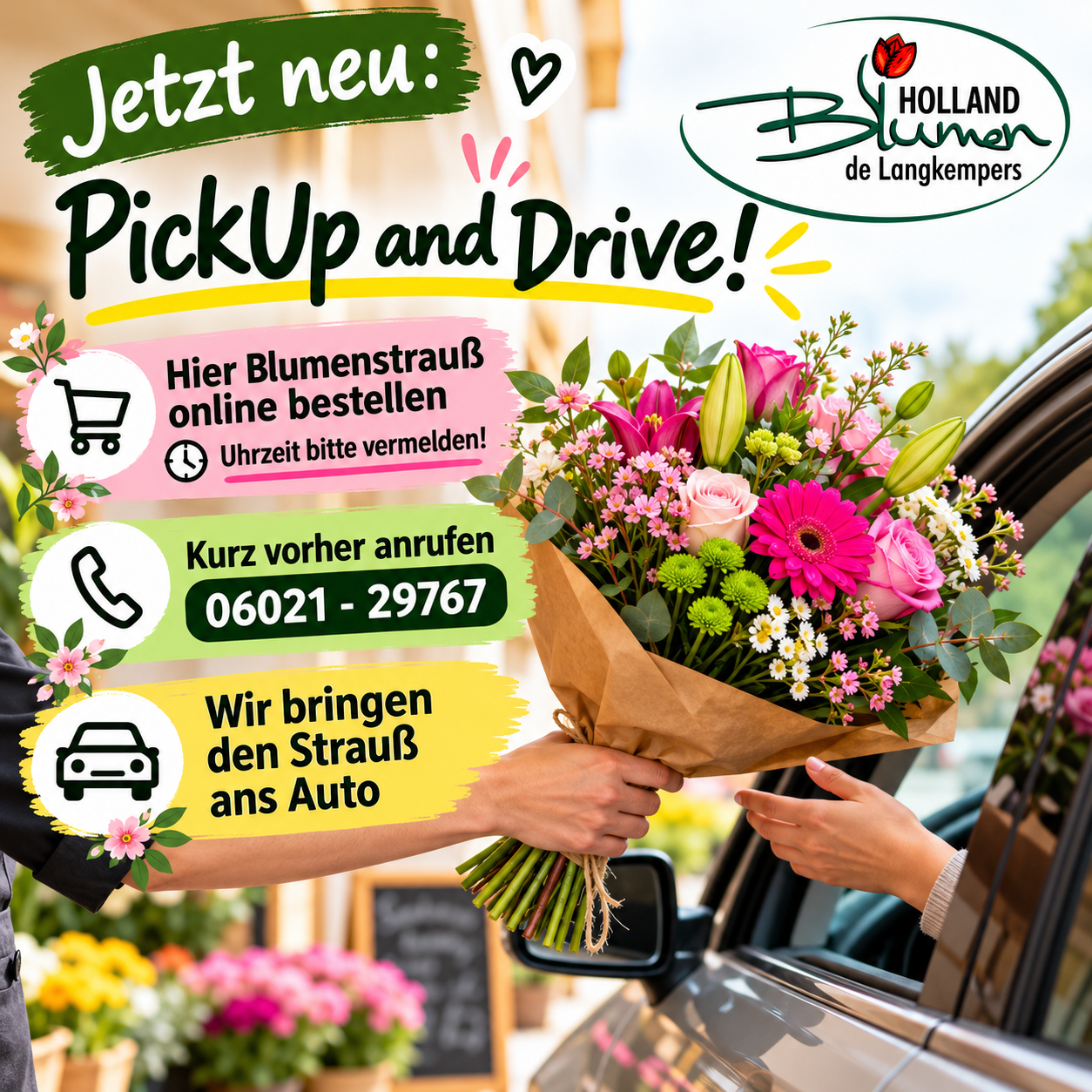 Pick Up💐 and Drive🚙
