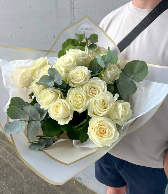 White Aura Flower Bouquet