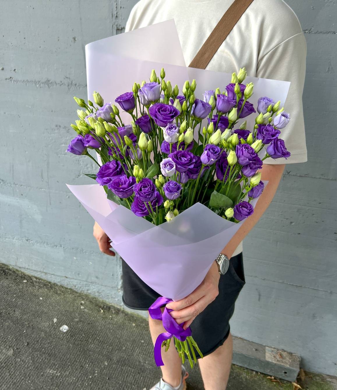 Blumenstrauß „Lila Lisianthus“ - zoom