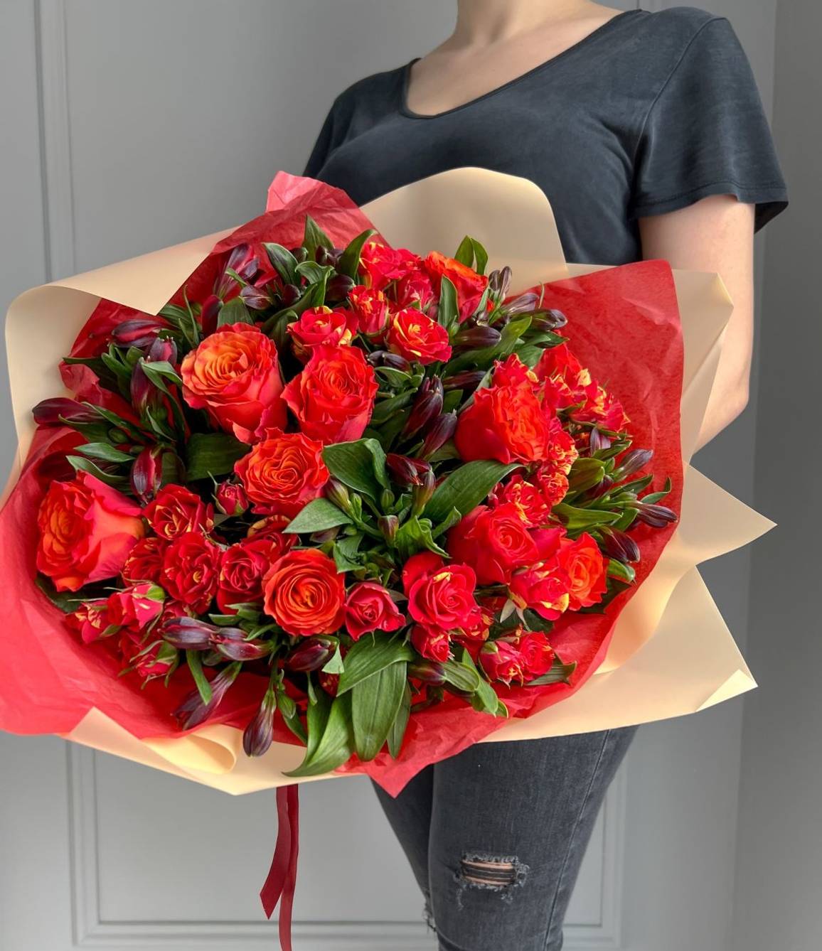 Flame Flower Bouquet - zoom