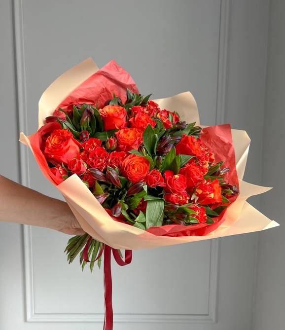 Image - Flame Flower Bouquet