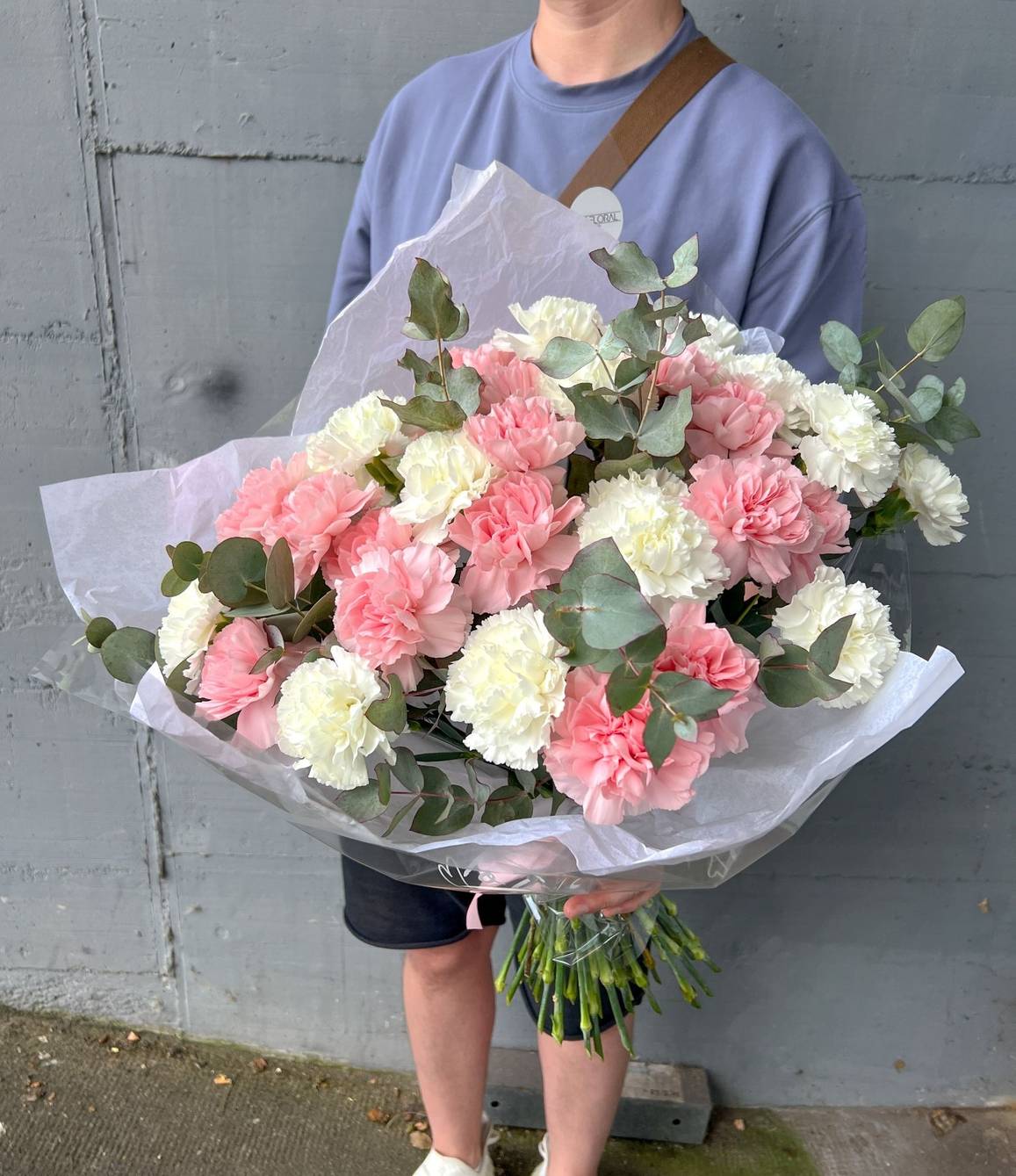 Pastel Carnations Bouquet - zoom