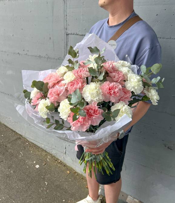 Image - Pastel Carnations Bouquet