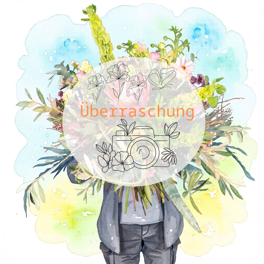 Surprise - bouquet of flowers - zoom