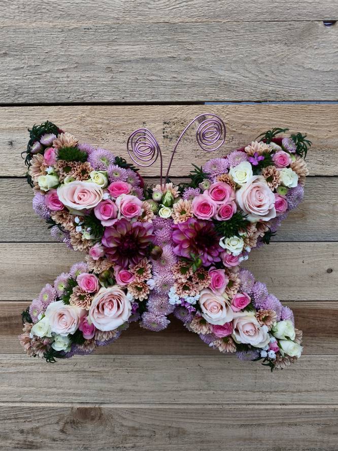 Image - Begrafenis arrangement vlinder
