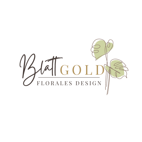 logo Blattgold Florales Design